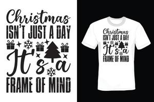 Christmas T shirt design, vintage, typography vector