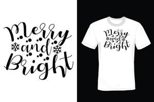 diseño de camisetas navideñas, vintage, tipografía vector