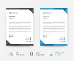 Creative corporate letterhead design vector template free downloaded file