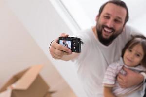 autofoto padre e hijo foto