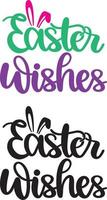 Easter Wishes, Spring, Easter, Tulips Flower, Happy Easter Vector Illustration File