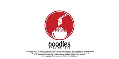 Noodles logo design vector template Premium Vector part 9