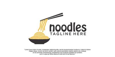 Noodles logo design vector template Premium Vector part 2