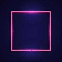 pink neon frame background vector