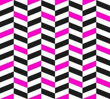 Geometry seamless pattern. Dynamic and contrast, optical illusion. Black, pink and white. Vector design.