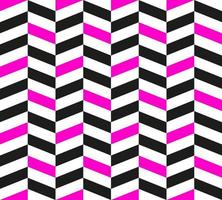 Geometry seamless pattern. Dynamic and contrast, optical illusion. Black, pink and white. Vector design.