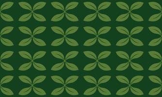 Green leaf pattern free vector template