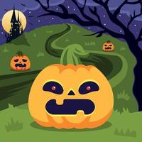 Jack o Lantern  Halloween Background vector