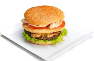 hamburger fast food photo