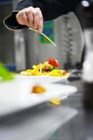 chef preparing meal photo