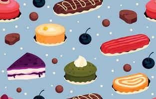 Dessert With Seamless Style vector