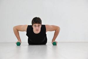 man fitness workout photo