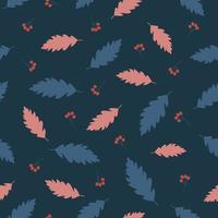 Cute leaves and fruits seamless pattern. Suitable for clothes, fabric, wallpaper, wrapping, textile vector