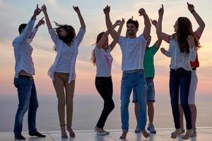 party people  on sunset photo