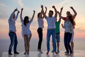 party people  on sunset photo