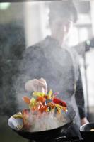 chef preparing meal photo