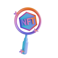 3D illustration search NFT png