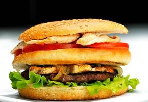 hamburger fast food photo