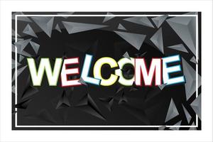 Welcome vector background design. Vector illustration. 11003670 Vector Art  at Vecteezy