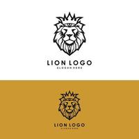 Lion Head Mascot Stock Vector