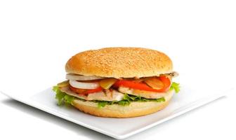 hamburger fast food photo