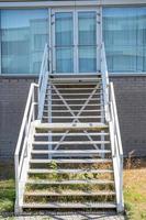 metal staircase in a house photo