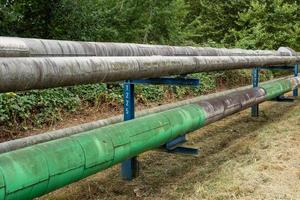 tubería de la industria para varios líquidos foto