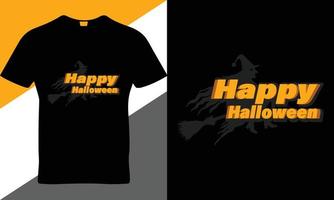 plantilla de vector de diseño de camiseta de citas de orden de feliz halloween