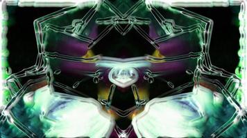 Digital Render Abstract Symmetric Kaleodiscope Pattern photo