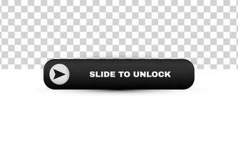 unique realistic slide unlock buttons mobile device 3d design isolated on vector
