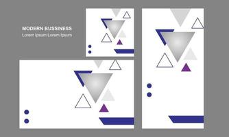 Modern business social media post templates background triangle shape vector