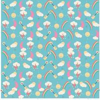 cute cartoon Doodle pattern design vector