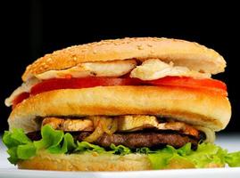 hamburger fast food photo