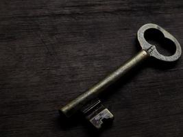 photo of an old key