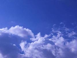 blue sky with clouds photo