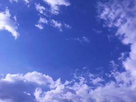 blue sky with clouds photo