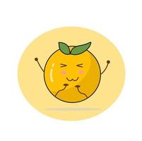 Illustrations Single Object Cute Orange Happinesss vector