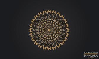 Mandala design. vector round circle. mandala style. decorative element with gold. flower mandala. vector illustration.