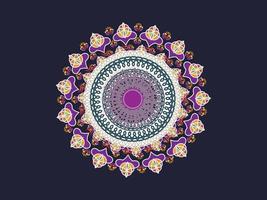 Mandala design. vector round circle. mandala style. decorative element with gold. flower mandala. vector illustration.