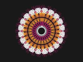 Mandala design. vector round circle. mandala style. decorative element with gold. flower mandala. vector illustration.
