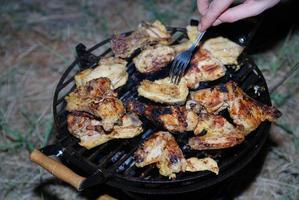 chicken on grill photo