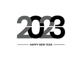Fondo de saludo de feliz año nuevo 2023. vector