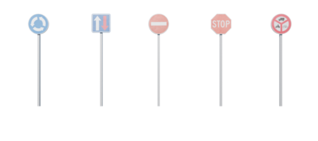 panneau de signalisation avec fond transparent png