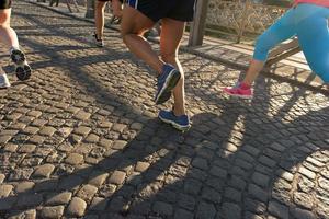 people group jogging photo