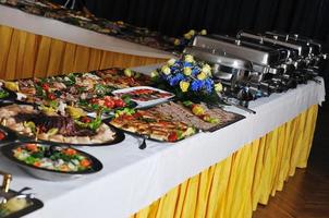 Buffet food view photo