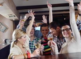 Group of happy young people photo