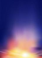 cielo de puesta de sol por la noche con color naranja, amarillo y púrpura, cielo de atardecer dramático vertical, paisaje crepuscular con azul oscuro, ilustración vectorial horizonte bandera de amanecer para otoño, fondo de invierno