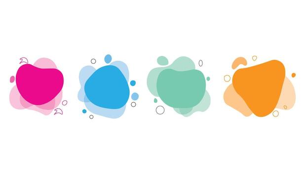 Dynamical colored forms and lines. Set of abstract modern graphic elements. Dynamical colored forms and line. vector