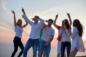 party people  on sunset photo