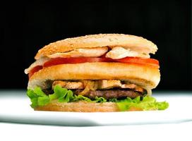 hamburger fast food photo